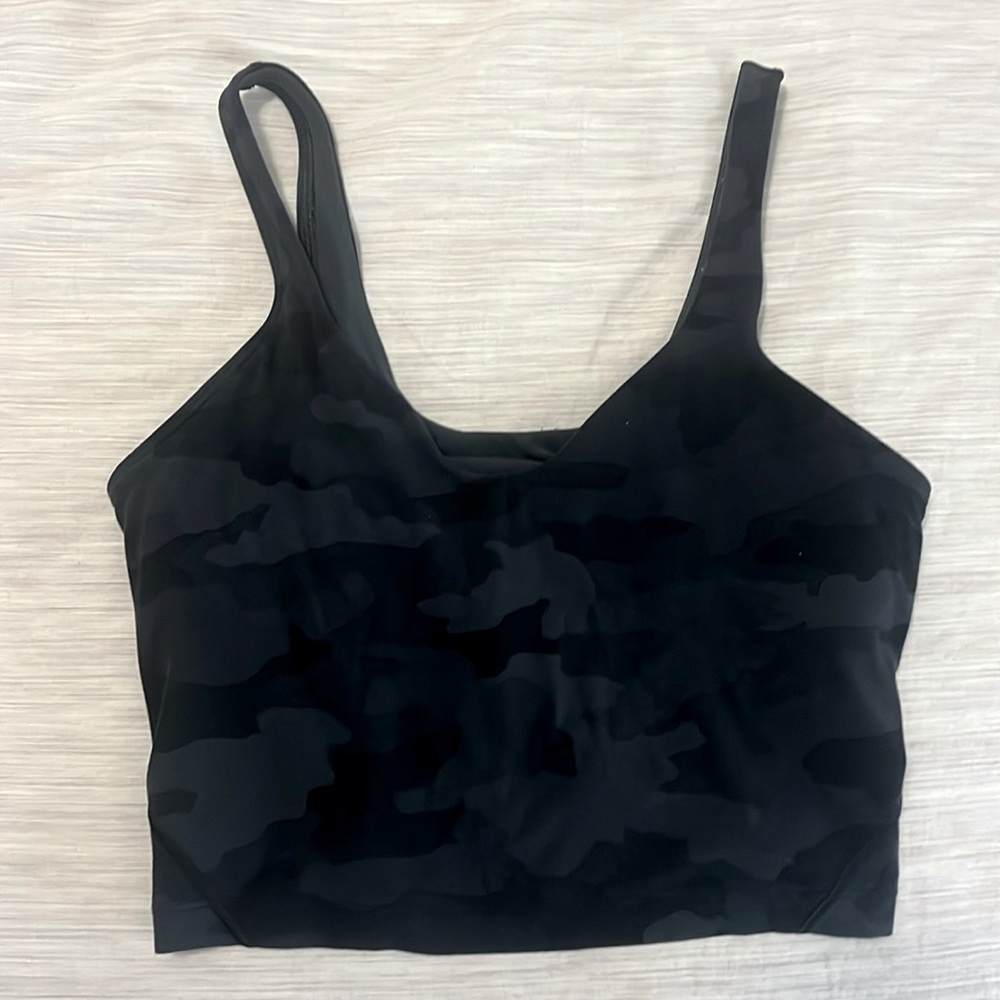lululemon black camo align tank